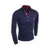 Men's Polos Mens Polo Shirt Brand Autumn Male Long Sleeve Fashion Casual Slim Polka Dot Pocket Button Men Jerseys 230130