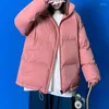 Masculino, parka casual parka outono inverno masculino casaco quente casal use estilo coreano solto gurtleneck masswear