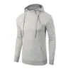 Herrtröjor Zogaa Spring Autumn Hooded Zipper Sport Fashion Solid Color Sweater Oversize Casual Mens Sweatshirt