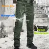 Mäns byxor Taktiska last Män utomhus vattentätt Swat Combat Militär kamouflagbyxor Casual Multi Pocket Male Work JOGGERS 230130