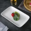Plates Serving Melamine Plate Platters Salad Rectangular White Tray For Set Platter Appetizer Dish Trays Fruit Dessert