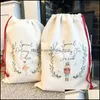 Kerstdecoraties zakken sublimatie blanco xmas decoratie ornamenten candy cadeaubog festival yfax3077 drop levering home tuin f dhlq8