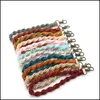 Keychains Lanyards Boho Handmade Woven Charm 디자이너 가방 액세서리 키 링 체인 작은 키링 드롭 배달 패션 OTV3N