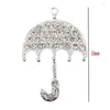 Pendanthalsband 10st/Lot Fashion Jewelry Rhinestone Paraplyform för halsband
