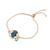 Charm Bracelets Fashion Jewelry Adjustable Bracelet Evil Blue Eye Pendant Women Drop Delivery Dhijt