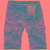 Shorts masculinos 2023 Summer Men's Men's Camouflage Cargo Pants Vintage Casual Sports Maclacters Muitos bolsos