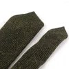 Cravatte di lana Collo scarno per uomo Donna Cravatta a righe casual Abiti stretti Ragazzo Ragazze Cravatta di lana Gravata Regalo Cravatte uniformi
