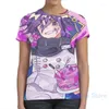 Camisetas masculinas kokichi ouma homens camisetas mulheres por toda a moda imprimida girl shirt tops tees camisetas de manga curta