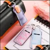 Party Favor Neoprene Rec Keychains Marble Leopard Stripe Printed Chapstick Holder Floral Key Ring Lipstick Holders Lip Balm er Keych DHVDQ