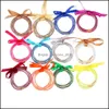 Party Favor 5 PCS / Set Bowknot Glitter Bangles Set All Weather Stack Sile Plastique Glitters Jelly Bracelet Zwl645 Drop Livraison Accueil G Dhjzv