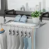 Hangers Brand Multifunctional Stainless Steel Foldable Drying Rack Window Balcony Socks Small Shoe