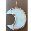 Pendentif Colliers Bijoux De Mode Zélande Abalone Shell Moon Art Femmes Hommes Perle WB866