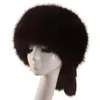 Berets Russische Stil Erwachsene Plüsch Hut Herbst Winter Runde Flat-top Mädchen Warme Weiche Pelz Hüte Crownless Winddichte Kopfbedeckung