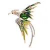 Broszki kryształowy phoenix ptak dla kobiet 5-kolor emalia latające urody impreza biurowa broszka broch
