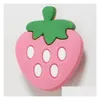 Schoenonderdelen accessoires pvc fruit croc charms colorfs cartoon zacht rubberen bananen sinaasappels en stberbes clog decoratie gesp