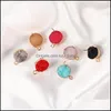 Charms Fashion Hoop Resin Stone Charm Colorf Stud Earring Ювелирные аксессуары для женщин Серьги Пенган