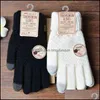 Inne domowe kobiety tekstylne Zimowe dotyk Sn zagęszcza ciepłe kolory rękawiczki na dzianinowe rękawiczki imitacja naśladowanie flopa na zewnątrz skii dhxpa