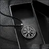 Pendentif Colliers Simple et créatif Collier rond Hommes Personnalité Neutre Disque Creux Drop Livraison Bijoux Pendentifs DH5Nx