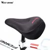 Saddles West Biking MTB Bike Cycling Soft Cushion Seat 3D Silicone Nylon Gel Sponge Pad Bicycle Saddle Cover 0131