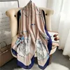 Bufandas Seda Musulmana Bufanda Hijab Mujeres Impresión Primavera Cálido Viaje Pashmina Playa Estolas Foulard Echarpe Mantón Femenino Wrap Bandana 2023