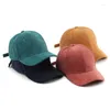 Gorras de béisbol de pana para hombre y mujer, gorra bordada para primavera y verano, sombrero ajustable para exteriores, vacaciones para el sol