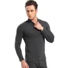 Men's Thermal Underwear Wear For Men Long johns Mens Cotton SUITS Turtleneck Winter TopsPants 2 PIECES SET Warm Thick Velvet 230131