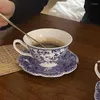 Kopjes schotels porselein espresso koffie origineel ontbijt mooie mokken diensten Engelse theeset tazas ceramica cup
