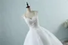 كرات غوب السباغيتي الأشرطة أبيض العاج تول لؤلؤات الزفاف لباس الزفاف 2023 الزواج صنع العميل صنع