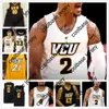 College Basketball Wears Basketball VCU 23 Issac Vann 11 KeShawn Curry 4 Corey Douglas Santos-Silva 2 Marcus Evans Colleges Jersey cousu