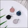 Charms Mode Cercle Rond Résine Pendentif Mtiple Couleur Accessoires Pour Femmes Collier Boucle D'oreille Pendentifs En Gros Drop Livraison Jewelr Dhnuv