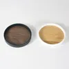 Table Mats Round Multifunctional Imitation Wood Cup Pad Non-slip Heat-resistant Placemat Dining Kitchen Decoration Supplies