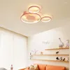 Luzes de teto para casa LED rosa/azul/iluminação preta infantil lâmpada de casamento moderno desenho animado luminaria bebê garoto