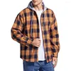 Herenjacks trendy mannen jas capuchon winter hoodie jas dikke patchwork bovenkleding