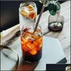 Tumblers Creative Transparent Coke Jar Cup Portable Glass Juice Milk Water Cups Coffee Hush￥llen Glass Dricka Can Bottles VT17 DHWUT