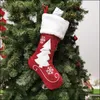 Christmas Decorations Gift Socks Bags Childrens Candy Storage Handbag Home Decor Xmas Small Party Favors Packaging Bag Wy1401 Drop D Dhta3