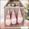 Party Favor Décorations de jouets de Noël tricotés petits pendentifs poupée d'arbre de Noël de nombreux styles ornement de gobelin nain PAB11912 Drop de OTN9E