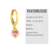 Hoop Earrings 2023 Fashion Zircon Simple Female Niche Design Sense Retro Net Red Small Love For Wedding Gift