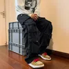 Männer Hosen Cargo Multipockets Werkzeug Hose Harajuku Vintage Lose Breite Bein Streetwear Casual Hiphop Wischen Hosen 230131