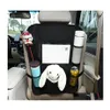 Sacs de rangement Backseat Organisateur de voiture Kick Tapis Siège Protecteur arrière 5 poches Sac pour enfants Jouet Bouteille Boisson Véhicules Drop Livraison Hom Ot5FM