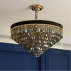 Kroonluchters luxe kristal kroonluchter woonkamer eetkamer slaapkamer moderne zwarte gouden mode ronde