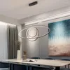 Ljuskronor Modern LED Pendant Chandelier inomhusdekor för restaurangmatsal Living Kitchen Aluminium Lamp Takbelysning Fixtur