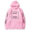 Heren Hoodies Sweatshirts Custom Diy Image Print kleding Aangepaste sport Casual Sweatshirt Hoodie Pullover Maat XS4XL 230130