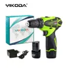 Electric Drill YIKODA 12V 16.8V 21V Electric Screwdriver Rechargeable Mini Cordless Drill Lithium-Ion Battery Two-Speed Driver DIY Power Tools 230130