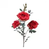 Decorative Flowers Artificial Rose Flower Garden Home DIY Decoration Plant Vase Wedding Outdoor