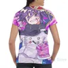 Camisetas masculinas kokichi ouma homens camisetas mulheres por toda a moda imprimida girl shirt tops tees camisetas de manga curta