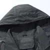 Vestes pour hommes Tech Coat Mens Automne Casual Solid Hooded Imperméable Respirant Flight Suit Jacket