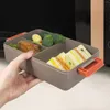 Akşam yemeği setleri 2 katmanlı bento kutu kapları ile açık kamp pikniği için kendi kendine çıkarılabilir sos kutusu tasarımı