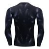 Herr t-shirts herrar sport fitnesskläder 3d tryck t-shirt män och kvinnor mode lång ärm o-hals topp tight topps 230130