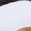 Heminredning Annat 20st/Lot Summer Pure White Paper Bamboo Handle Blank kalligrafi Barn DIY Art målning Fan Wedding Decorationoth