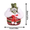 Christmas Decorations Gift Bag Knitted Bags With Drawstring Party Favors For Holiday